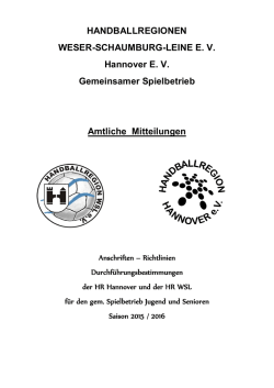 HANDBALLREGIONEN WESER-SCHAUMBURG