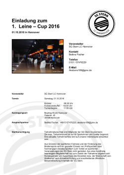 1. Leine-Cup 2016
