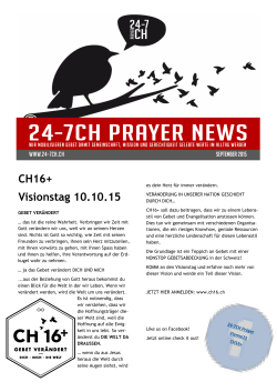 CH16+ Visionstag 10.10.15 - 24-7ch