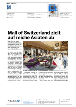 Mall of Switzerland zielt