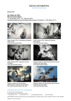 BILDLISTE Der Nabel der Welt Mia Florentine Weiss 13. November