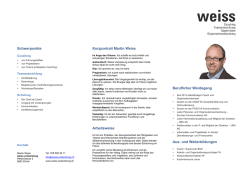 Profil Martin Weiss herunterladen - weiss