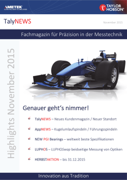 Highlights November 2015