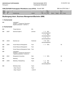 IBM - Hochschule Furtwangen