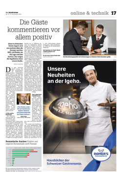 Die Gäste kommentieren vor allem positiv