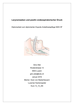 Larynxmasken und positiv endexspiratorischer Druck