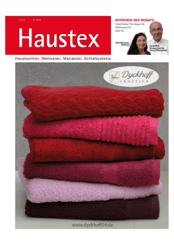 Interview des Monats im Haustex-Magazin