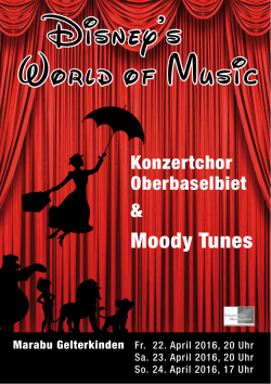 Disney`s World of Music - Konzertchor Oberbaselbiet