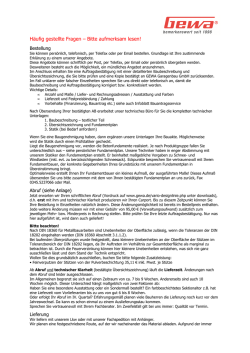 Häufig gestellte Fragen – Bitte aufmerksam lesen!
