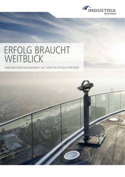 ERFOLG BRAUCHT WEITBLICK