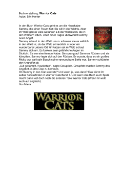 Buchvorstellung Warrior Cats