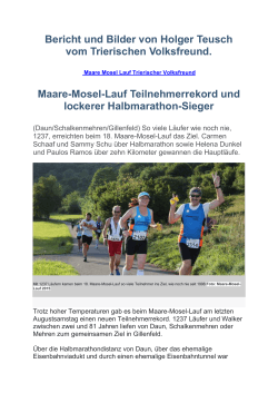 18. Auflage des Maare-Mosel-Lauf in Gillenfeld/Daun