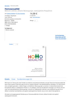 Homosexualit&auml;t - Andrew Goddard Dr. Don Horrocks