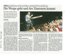 Die Wespe geht und der Zimtstern kommt