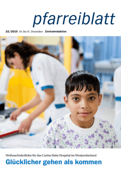 Gl&uuml;cklicher gehen als kommen - Kantonales Pfarreiblatt Luzern