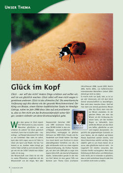 Gl&uuml;ck im Kopf