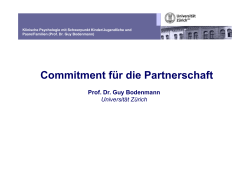 Commitment für die Partnerschaft