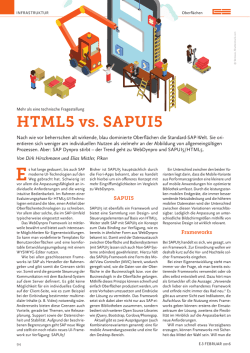 HTML5 vs. SAPUI5