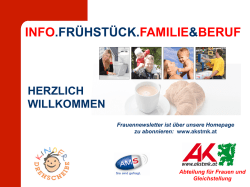 INFO.FR&Uuml;HST&Uuml;CK.FAMILIE&BERUF
