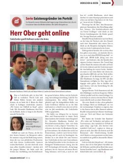 Herr Ober geht online