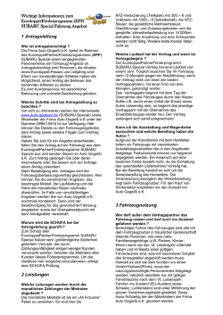 Informationen zum EPF