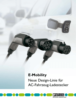 Neue Design-Linie für AC-Fahrzeug-Ladestecker