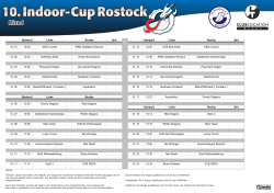 10. Indoor-Cup Rostock - SV