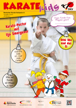 Karate-Poster mit Ilja Smorguner