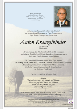 In Liebe und Dankbarkeit nehmen wir Abschied von meinem lieben