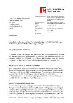Erlass zur VO (PDF 119 KB) - Bundesministerium f&uuml;r Gesundheit