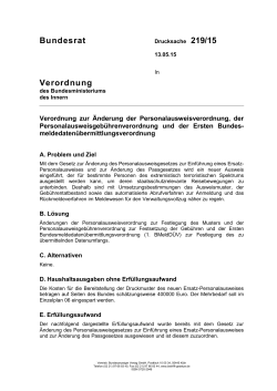 Drucksache 219/15