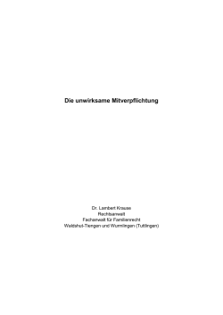 Die unwirksame Mitverpflichtung - Rechtsanw&auml;lte Strub & Dr. Krause