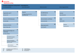 Organigramm des Deutschen Sparkassenverlags - DSV