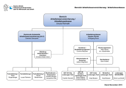 Organigramm Bereich Arbeitslosenversicherung
