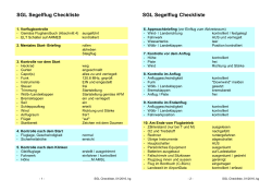 SGL Segelflug Checkliste SGL Segelflug Checkliste