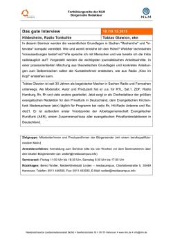 Interview und Recherche