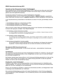 Grobe Fahrl&auml;ssigkeit