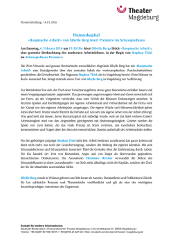 Humankapital - Theater Magdeburg