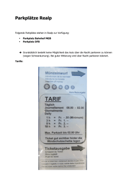 Parkplätze Realp