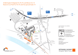 Anfahrtsplan Parkplatz P3, P4, P5 und Messe Tor 14 Route to Car
