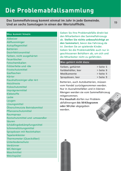 Problemabfalltermine