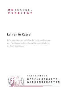 Lehren in Kassel - Universität Kassel