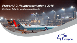 Fraport AG Hauptversammlung 2015