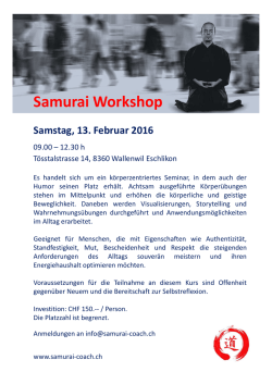 Samurai Workshop 02_2016