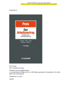 Leseprobe - Verlag Dr. Otto Schmidt