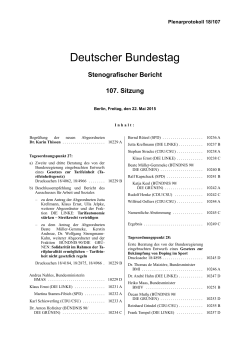 Plenarprotokoll 18/107 - DIP des Bundestages