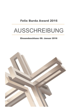 Infos zur Ausschreibung