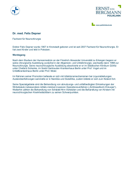 Dr. med. Felix Depner