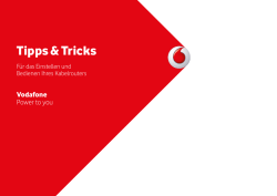 Tipps & Tricks - Vodafone Kabel Deutschland Kundenportal