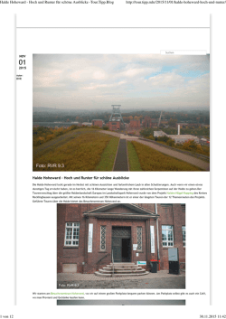 Halde Hoheward - Hoch und Runter f&uuml;r sch&ouml;ne Ausblicke